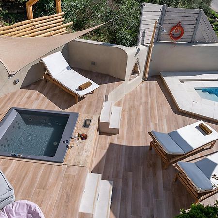 Verekinthos Villas - Pool, Hot Tub, Bbq, Kids Playground, Stunning Mountain Views Yerolákkos Eksteriør bilde